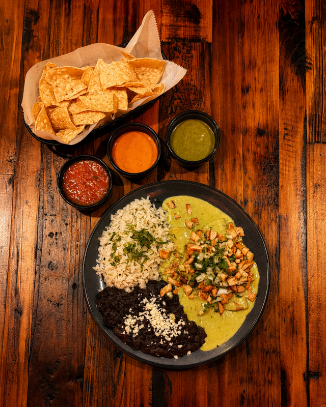 3) Chicken Poblano Enchilada.